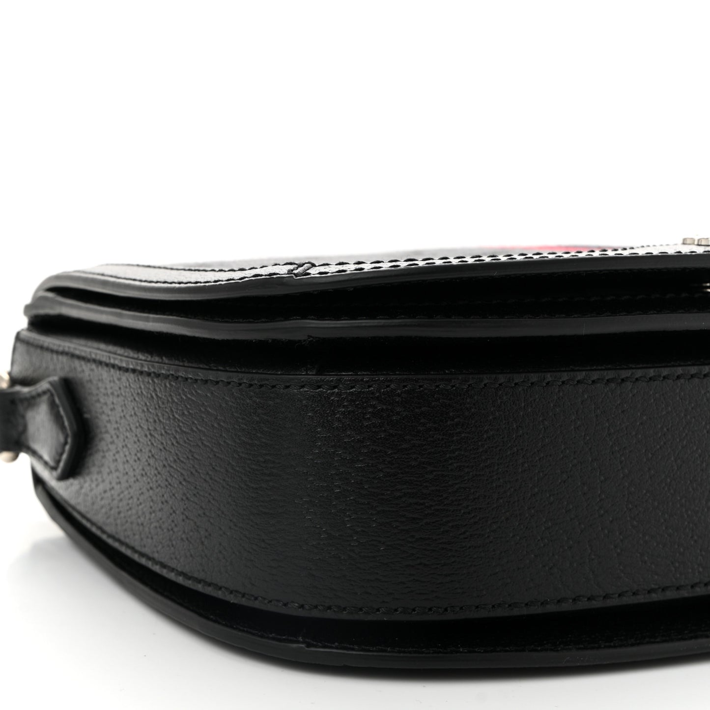 X BALENCIAGA BB Supreme Monogram Web Ophidia Shoulder Bag Black