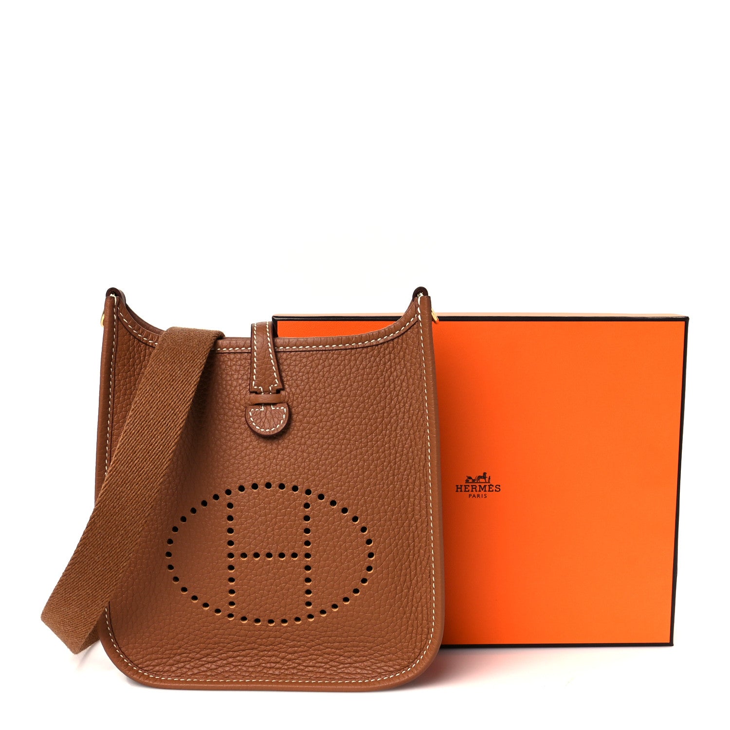 Hermes Taurillon Clemence Evelyne TPM Gold 12 of 12
