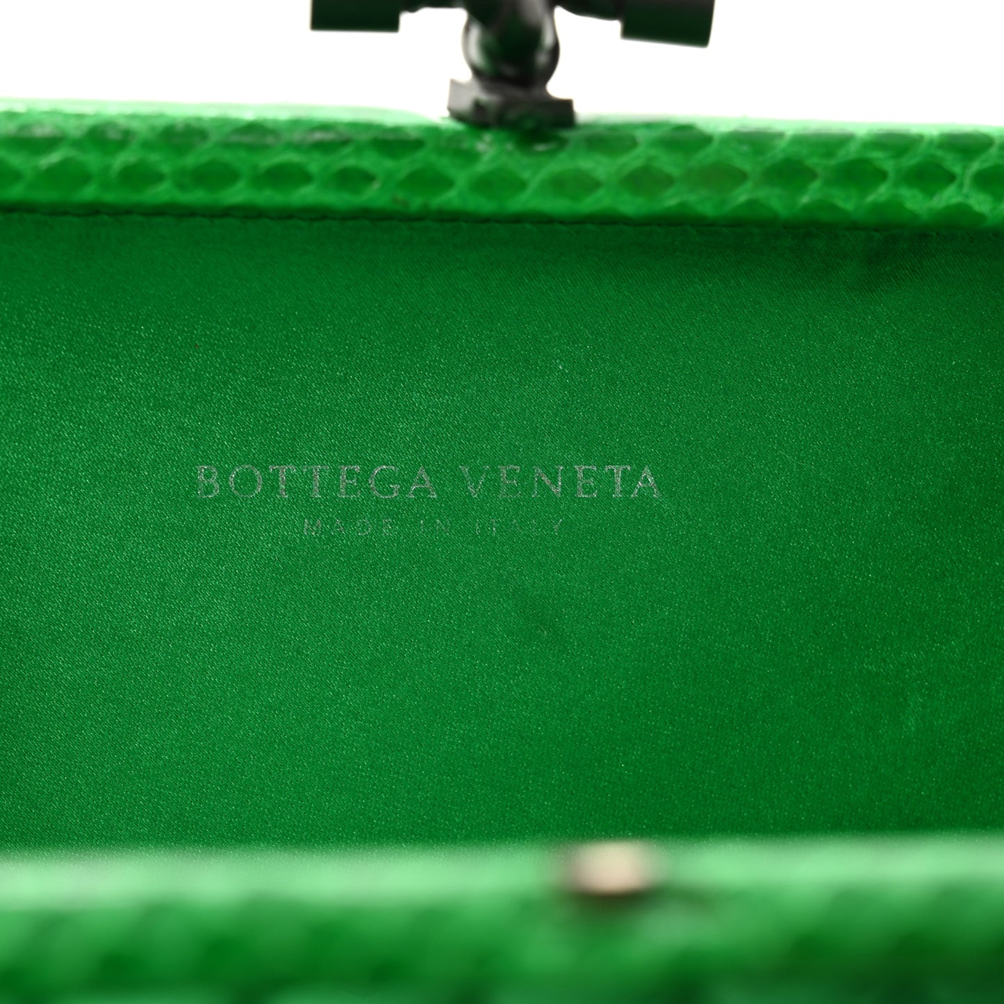 Satin Intreccio Impero Ayers Knot Clutch Parakeet