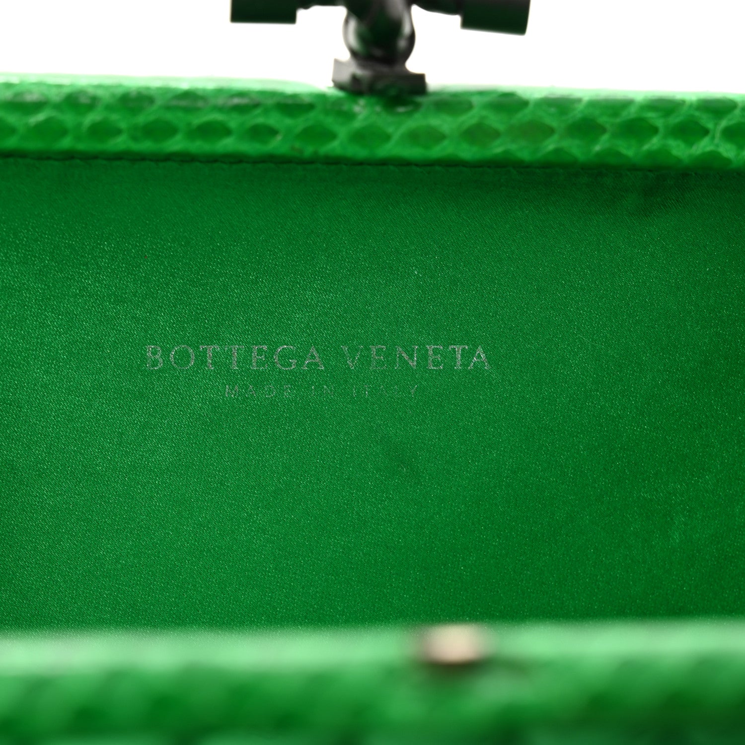 Bottega Veneta Satin Intreccio Impero Ayers Knot Clutch Parakeet 6 of 9
