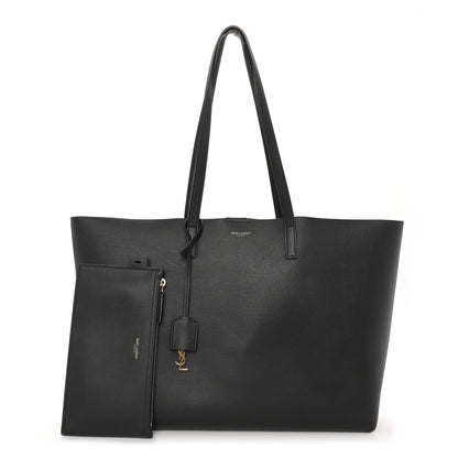 Saint Laurent Calfskin Large Shopping Tote Black 3 of 12