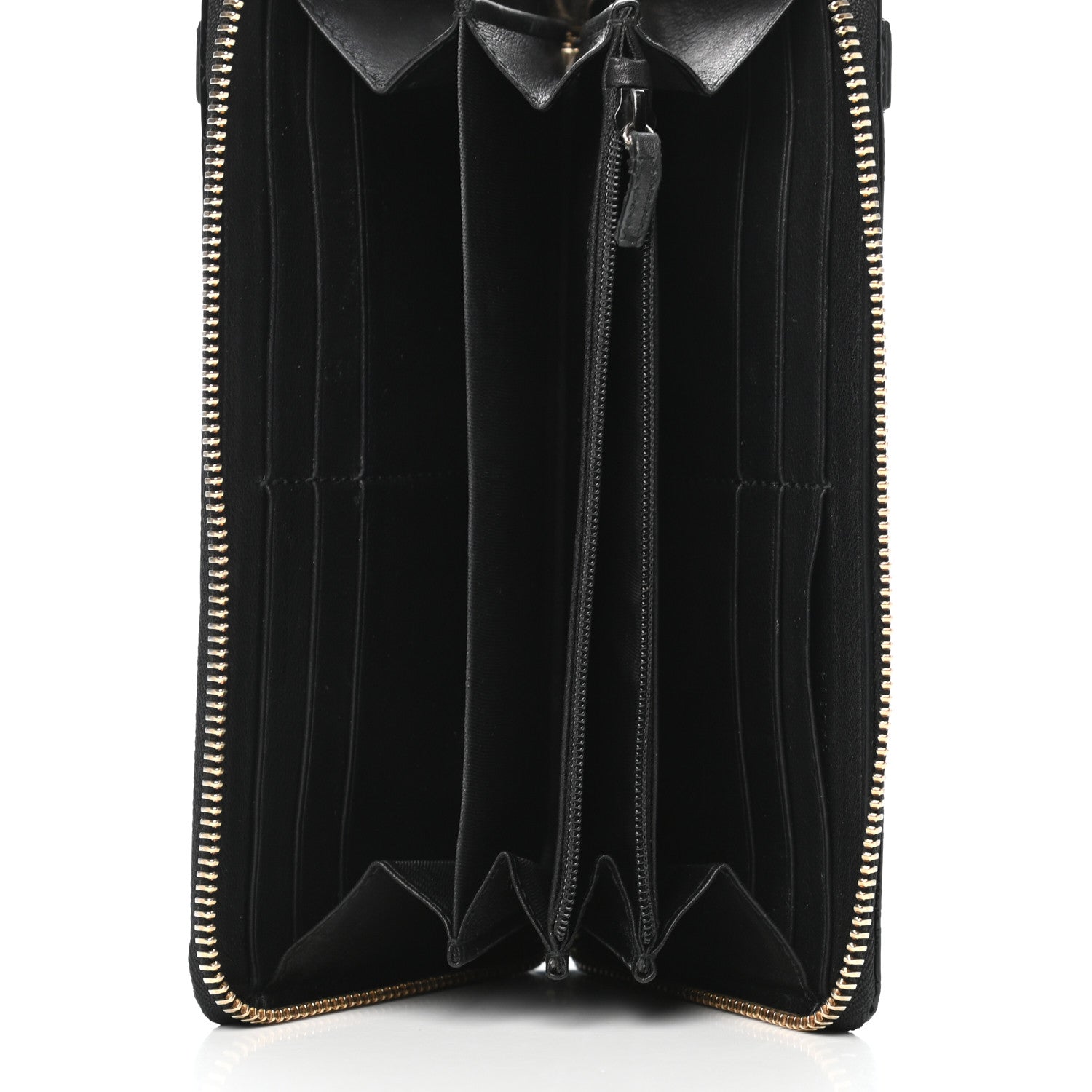 Gucci Patent Microguccissima Nice Zip Around Wallet Black 5 of 8