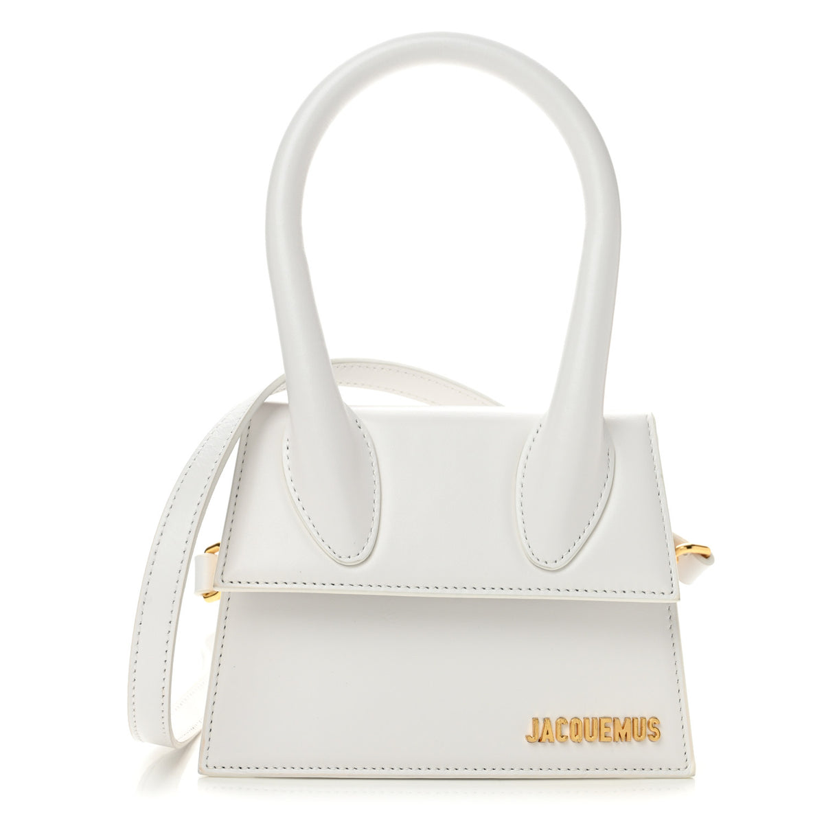 Smooth Calfskin Le Chiquito Moyen White