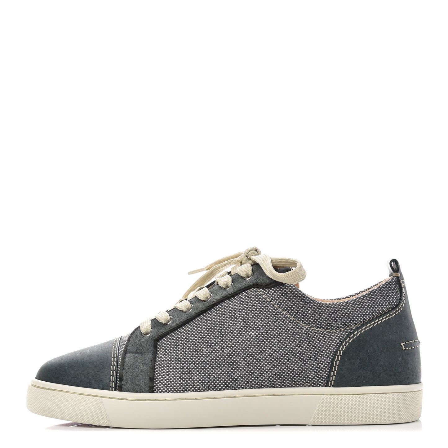 Calfskin Veau Velours Lisse Mens Louis Junior Flat Sneakers 42.5 Tsar