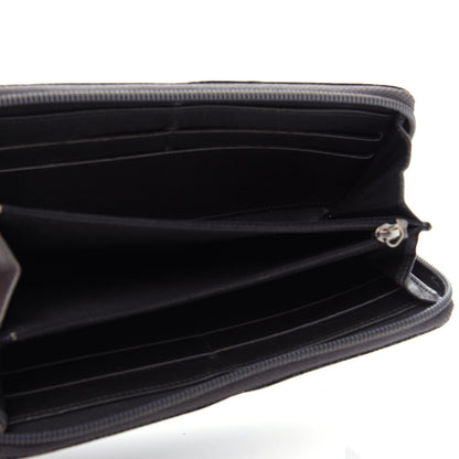 Chanel Metallic Calfskin Large Timeless CC Zip Around Wallet Argent Fonce 5 of 11