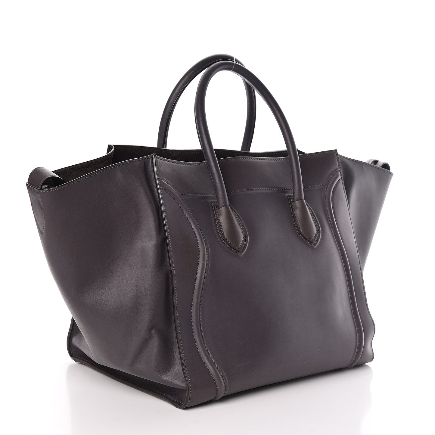 Natural Calfskin Large Phantom Luggage Grey
