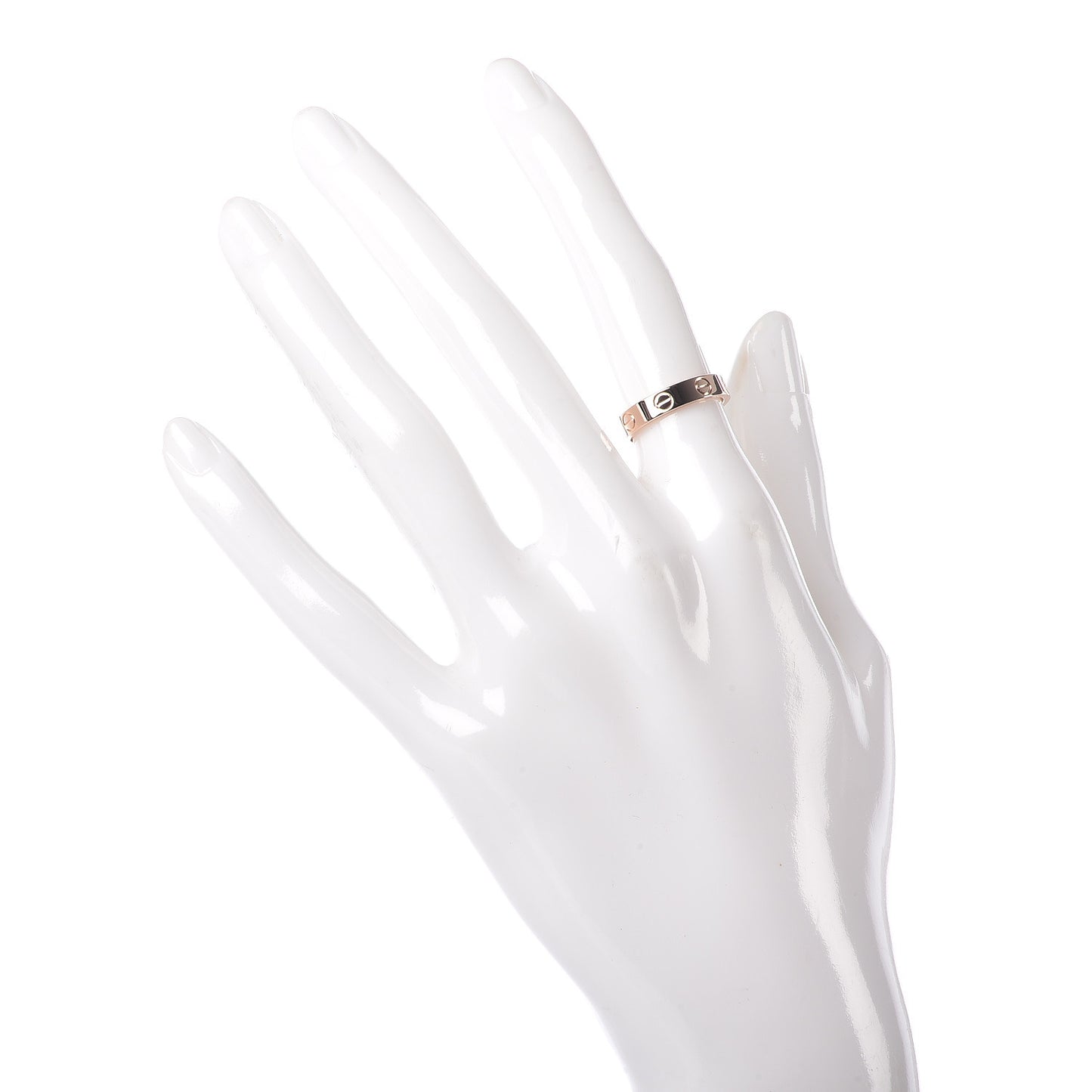 18K Pink Gold 3.5mm LOVE Wedding Band Ring 48 4.5