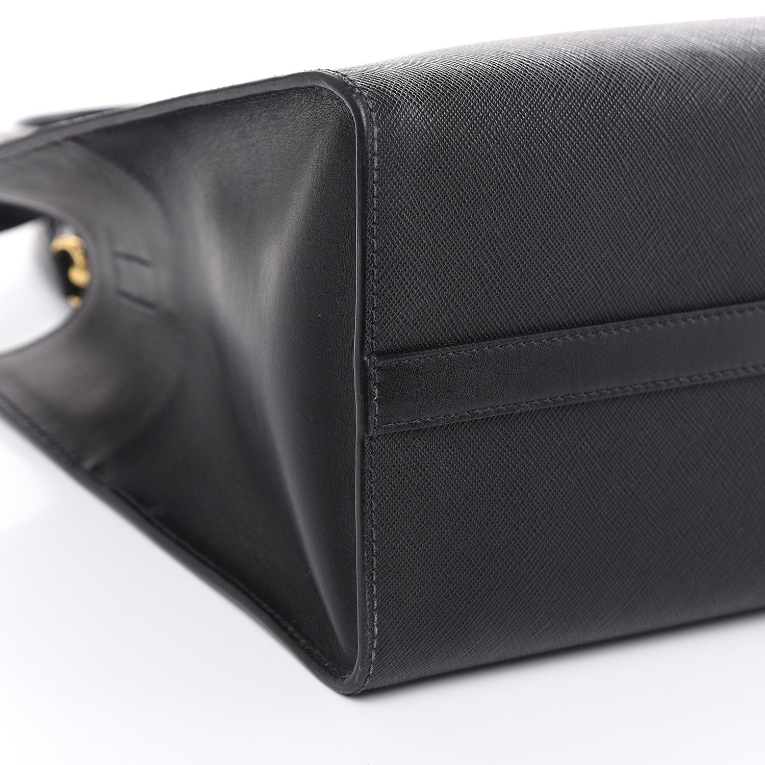 Prada Saffiano Soft Calfskin Tote Black 9 of 12