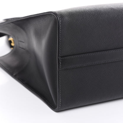 Prada Saffiano Soft Calfskin Tote Black 9 of 12