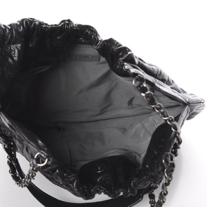 Chanel Caviar Quilted Medium Elastic Shopping Tote Black 4 of 9
