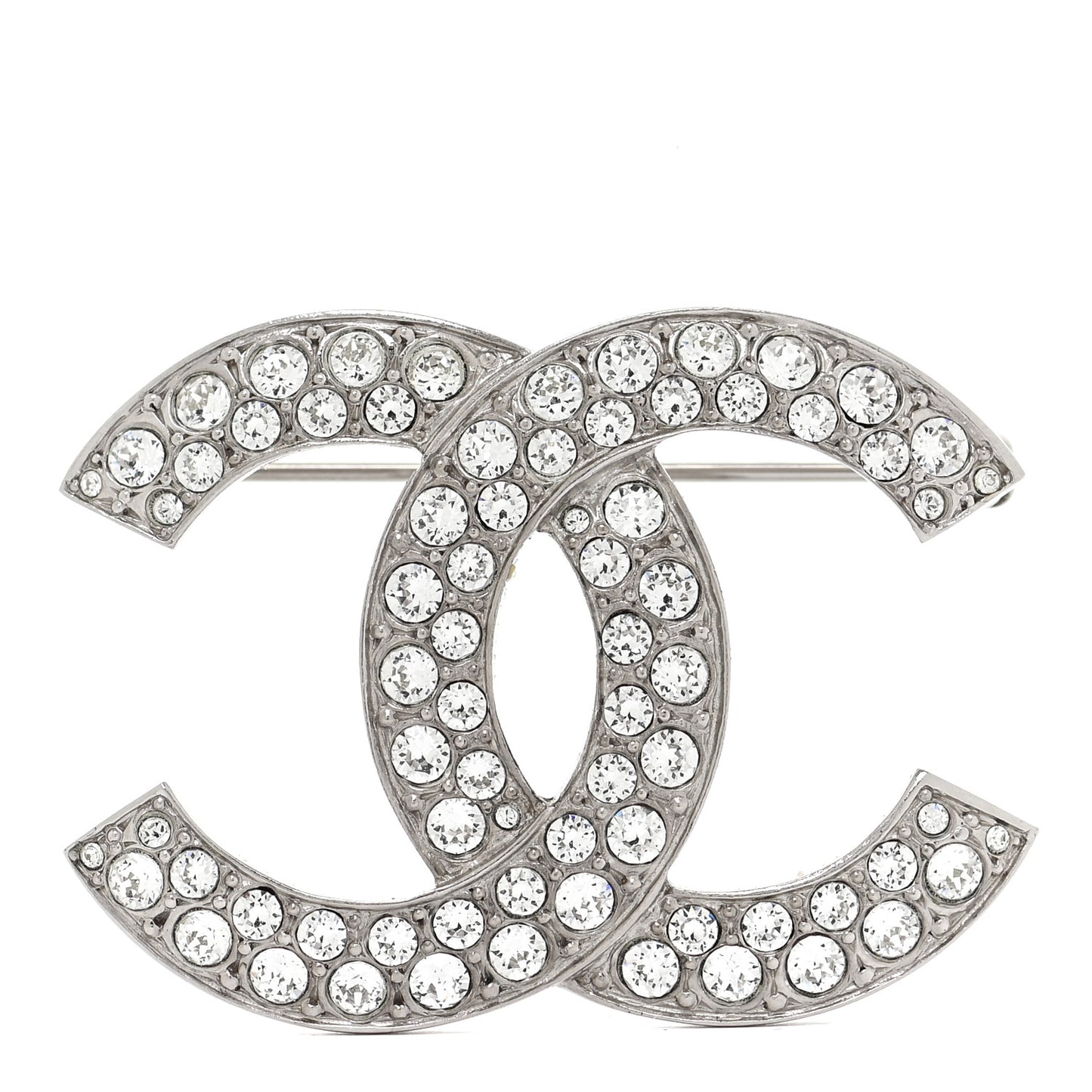 Crystal Palais Garnier CC Brooch Silver
