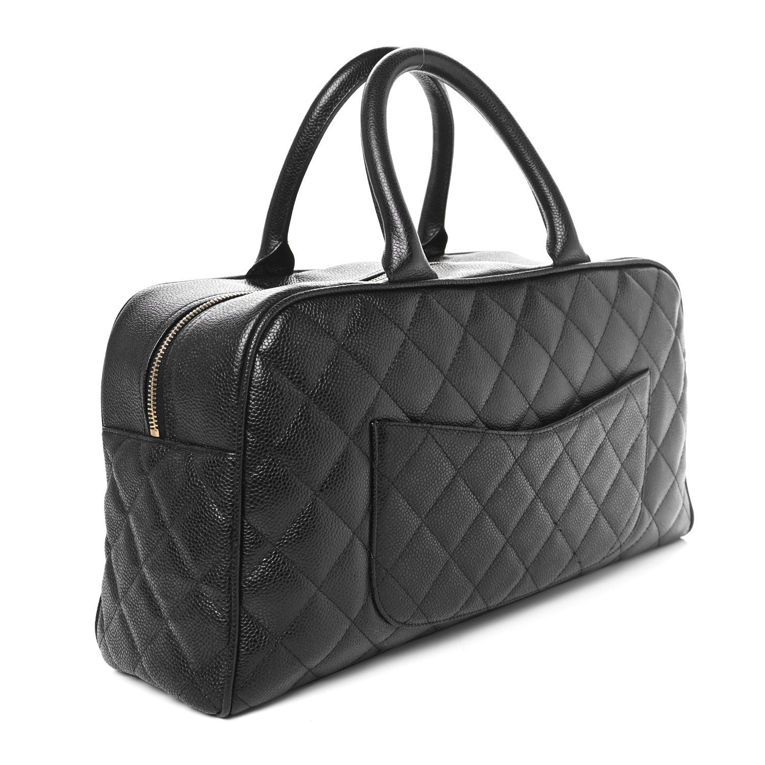 Chanel Caviar Quilted Large Bowler Black 3 of 10