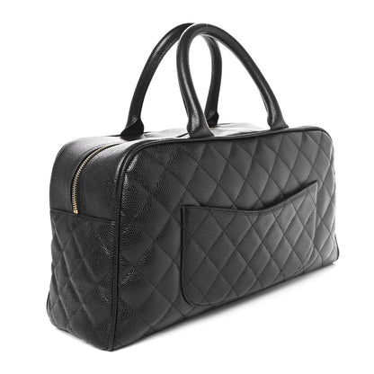 Chanel Caviar Quilted Large Bowler Black 3 of 10