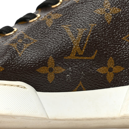 Louis Vuitton Calfskin Monogram World Tour Sneaker Boot 38.5 16 of 20