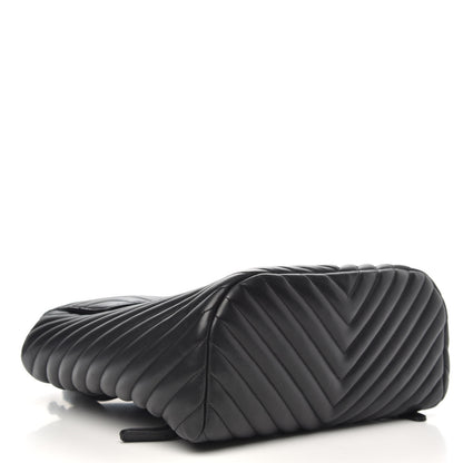 Chanel Calfskin Chevron Quilted Large Urban Spirit Backpack Black 4 of 9