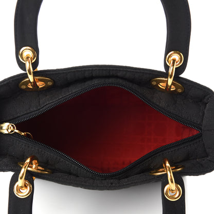 Christian Dior Nylon Cannage Medium Lady Dior Black 5 of 10