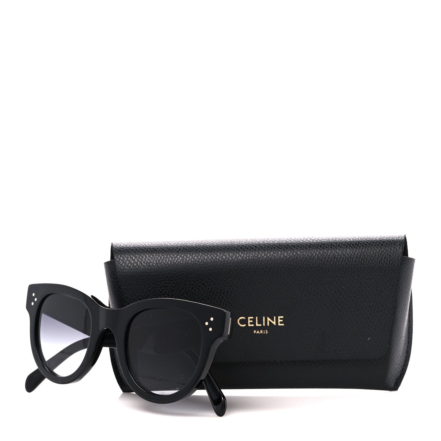 Celine Acetate Studded Mineral Round Sunglasses CL40031N Black 8 of 8