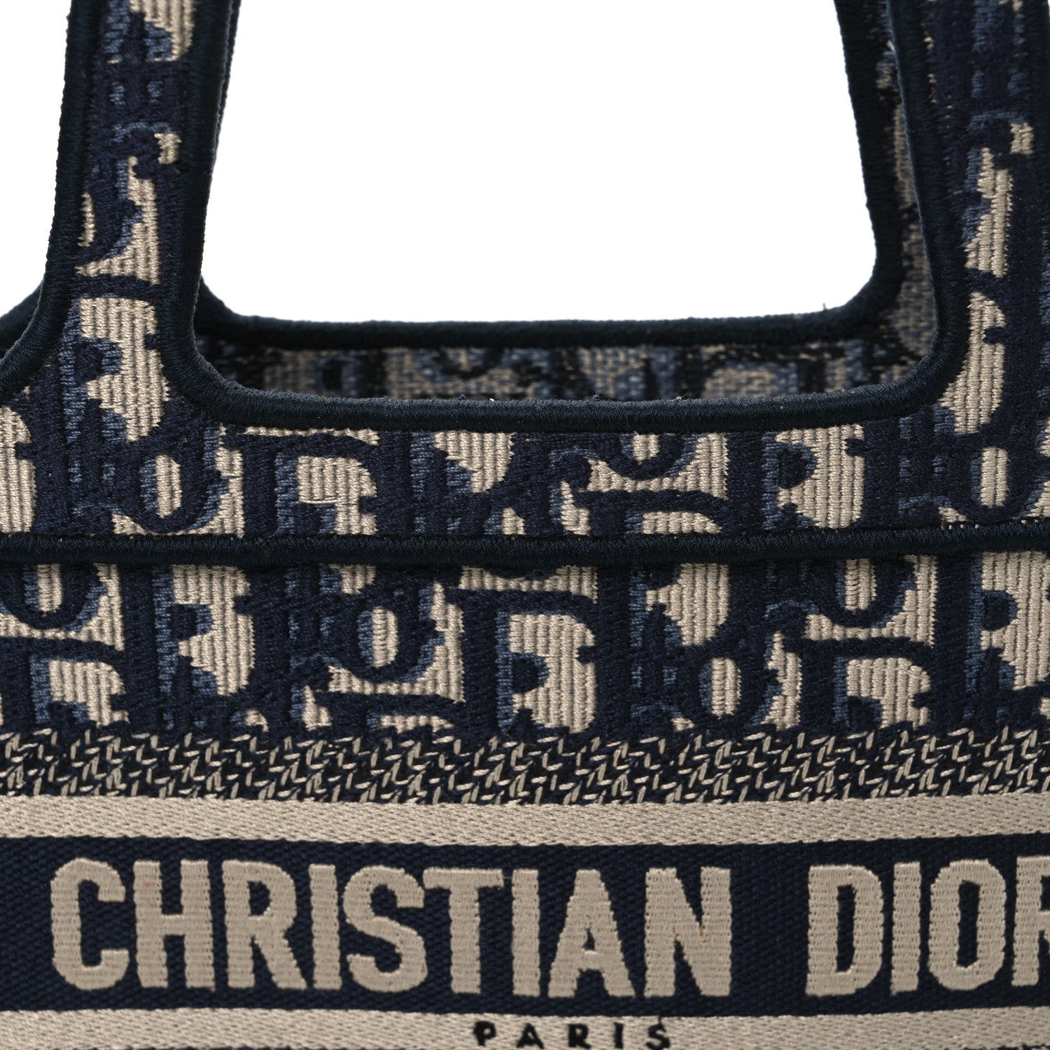Christian Dior Oblique Mini Book Tote Blue Multicolor 1855254