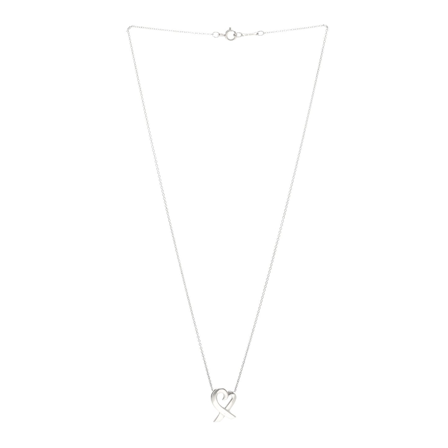 Sterling Silver Paloma Picasso Loving Heart Pendant Necklace