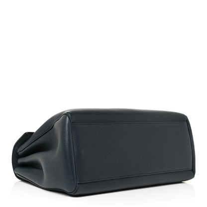 Celine Supple Grained Calfskin Medium Soft 16 Bag Navy Blue 3 of 8