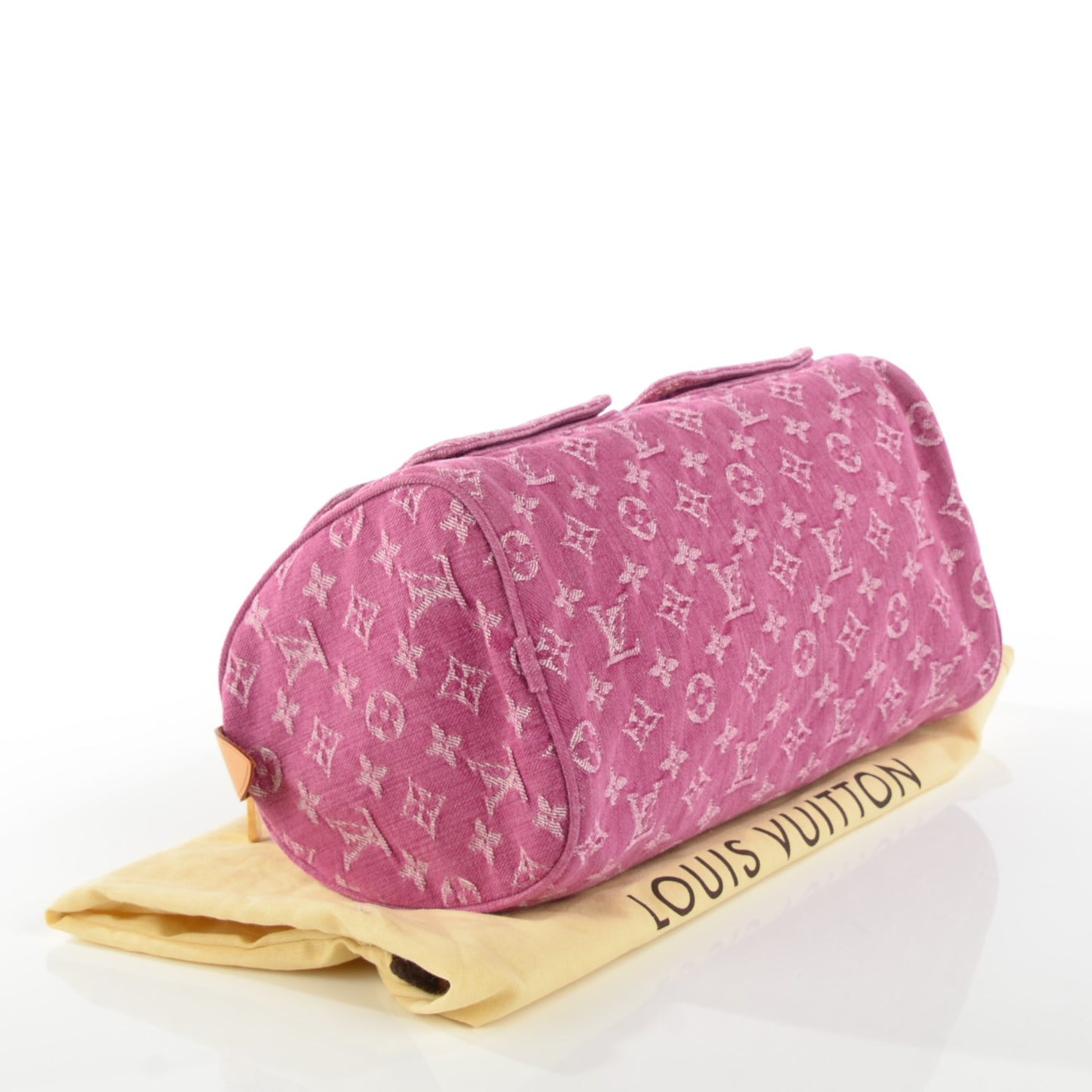 Monogram Denim Neo Speedy Fuchsia