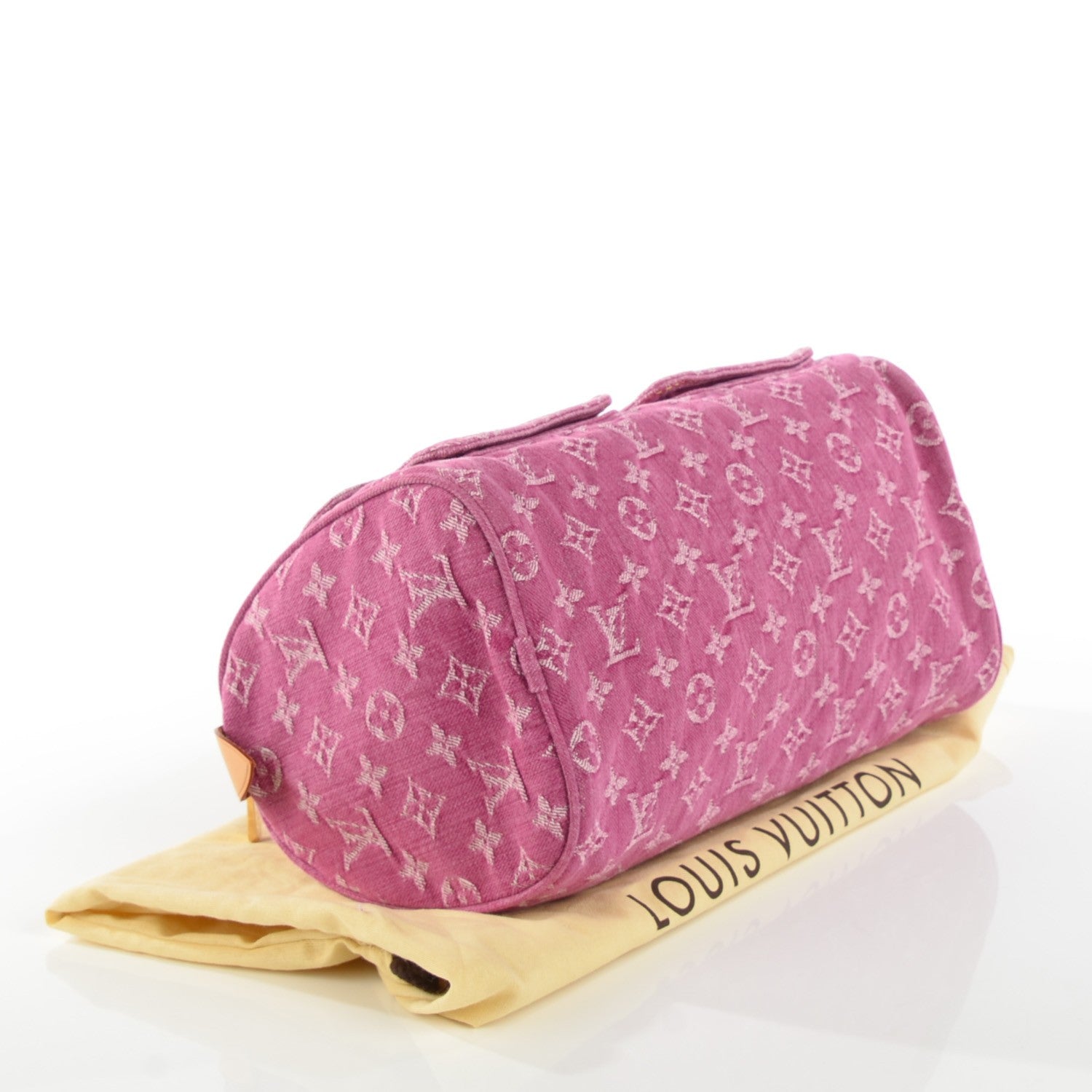 Louis Vuitton Monogram Denim Neo Speedy Fuchsia 5 of 14