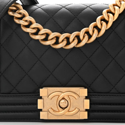 Chanel Lambskin Quilted Small Boy Flap Black 8 of 11