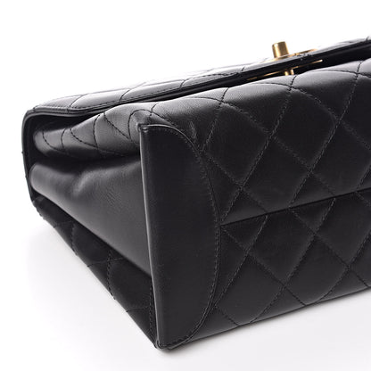 Chanel Lambskin Quilted Large Trendy Spirit Top Handle Bag Black 8 of 11