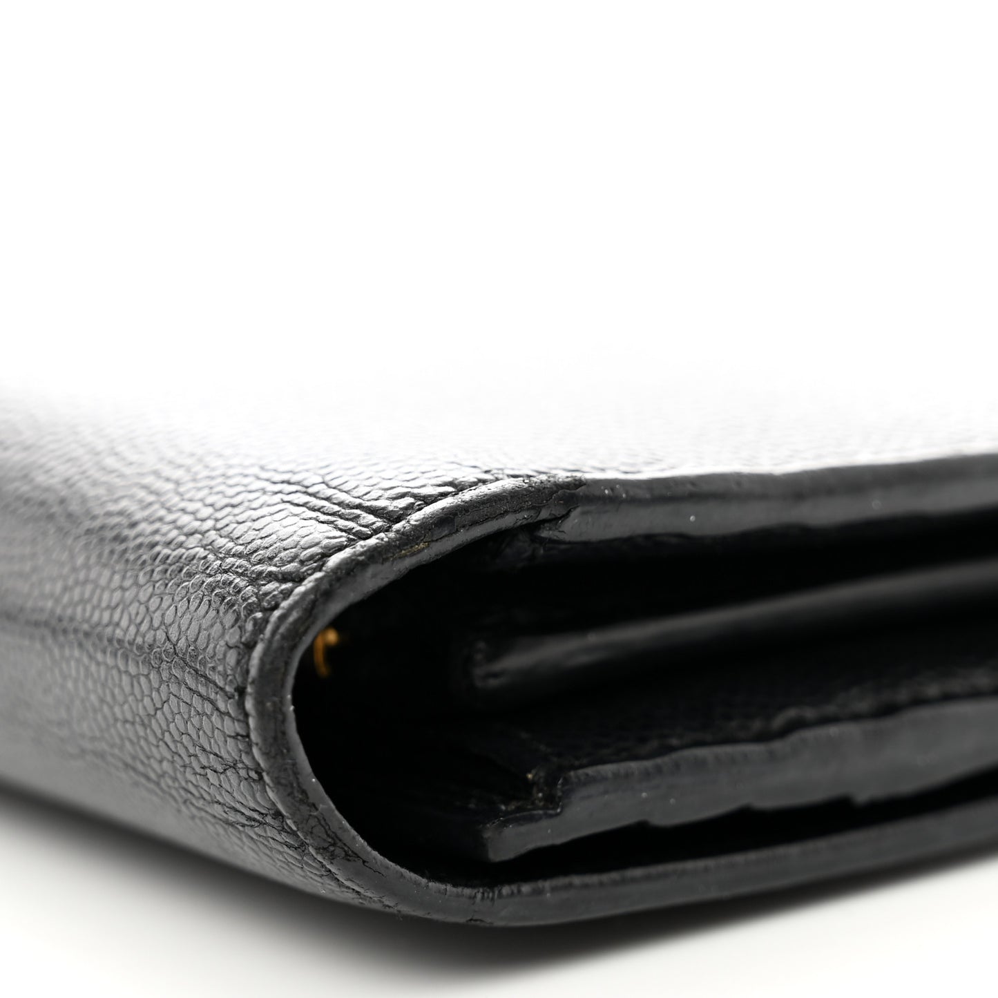 Grain De Poudre Classic Monogram Cassandre Wallet Black