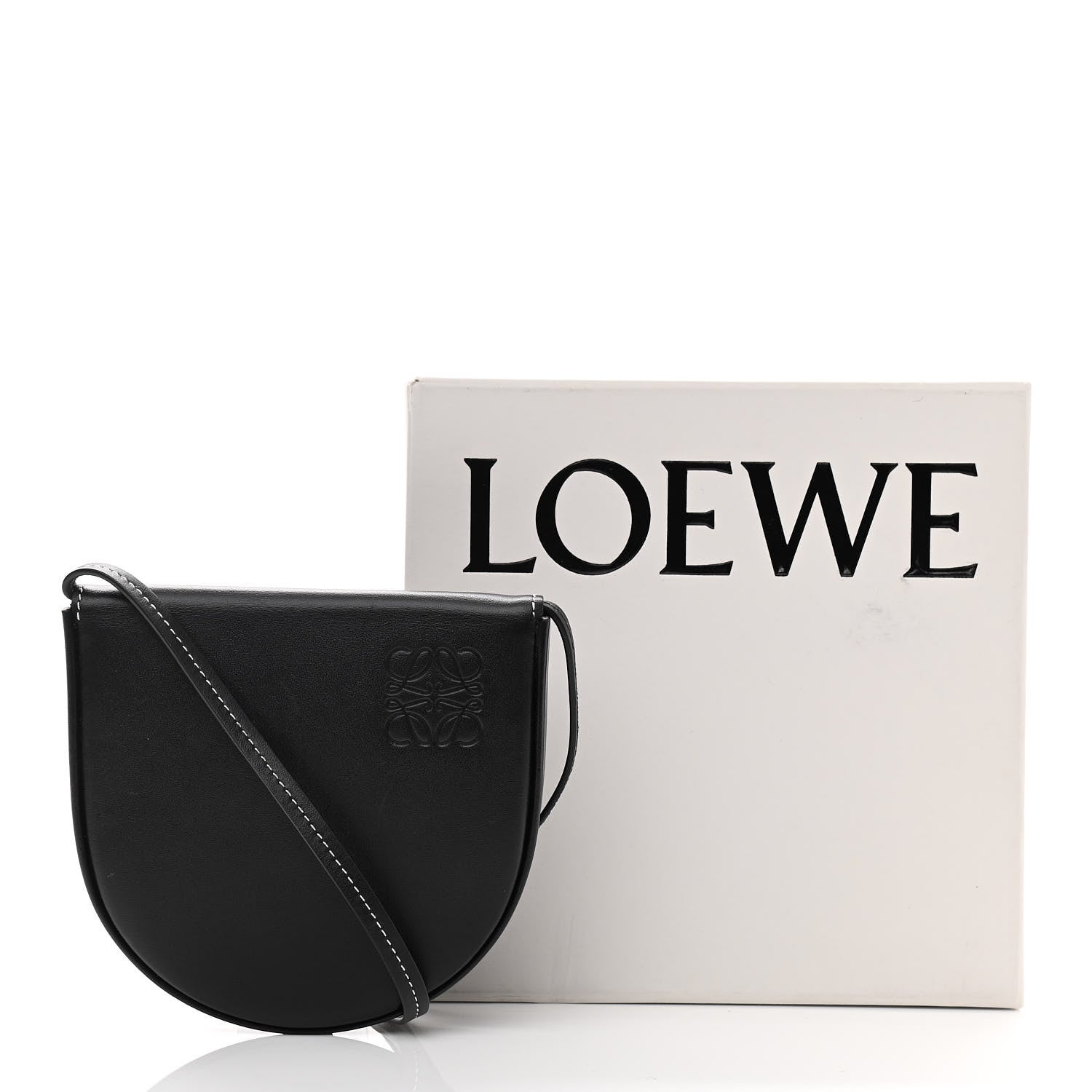 Loewe Soft Calfskin Small Heel Bag Black 13 of 13