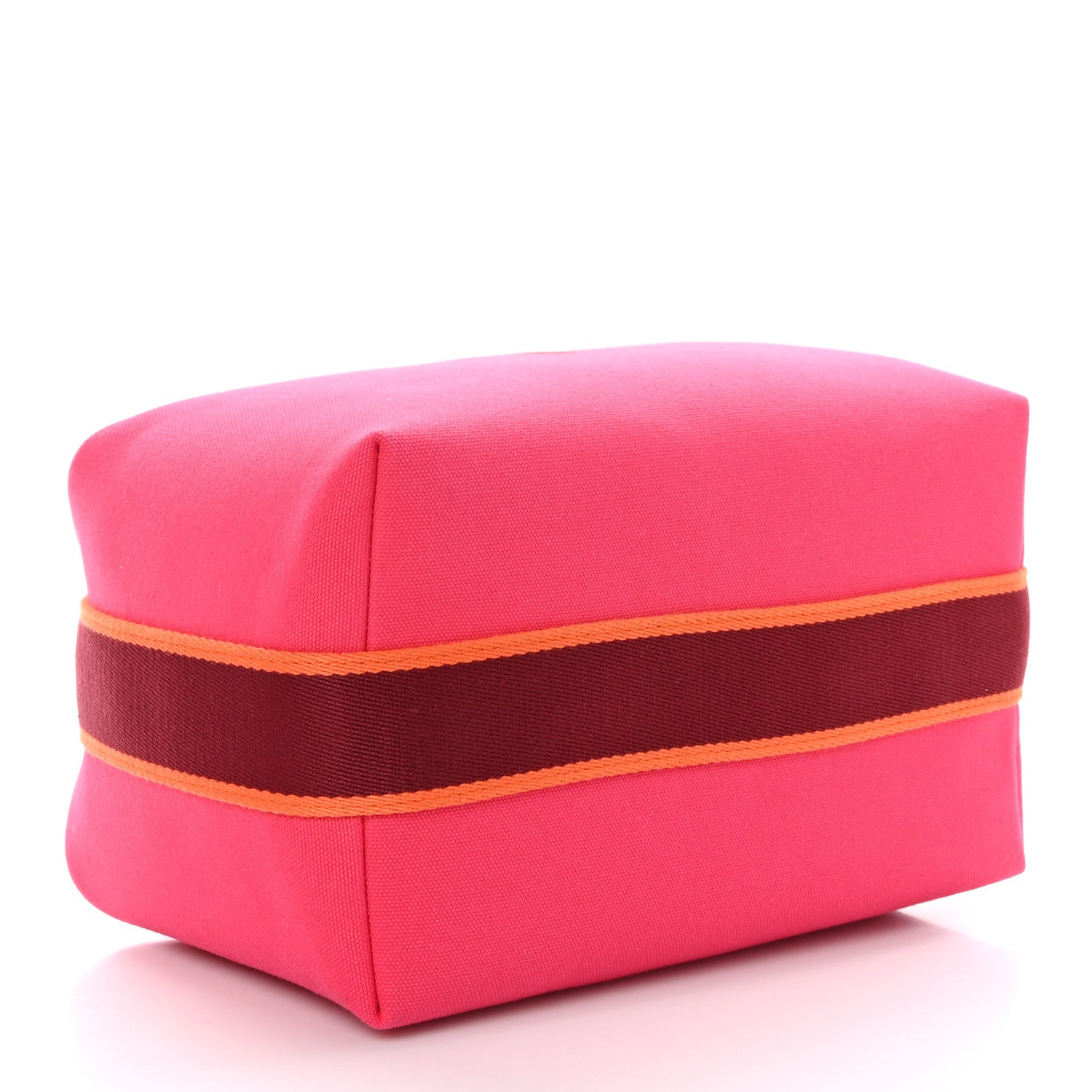 Hermes Canvas Large Bride-A-Brac Pouch Hibiscus 3 of 9