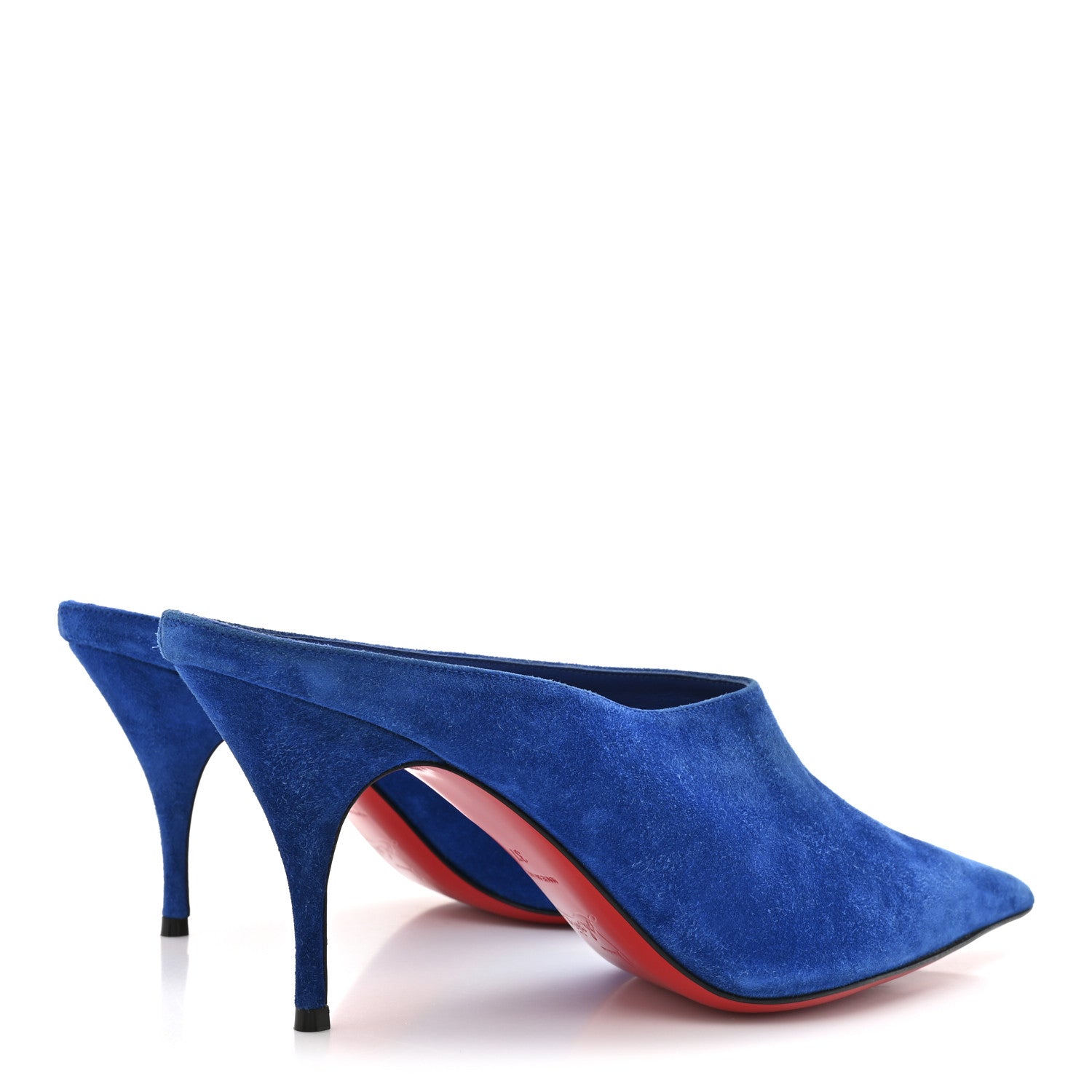Christian Louboutin Veau Velours Quart 80 Mules 37 Cyclades 5 of 9