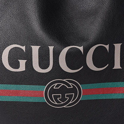 Gucci Calfskin Mens Logo Vertical Shopping Tote Black 11 of 11