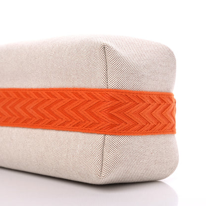 Hermes Canvas Small Bride-A-Brac Pouch Natural Orange 8 of 8