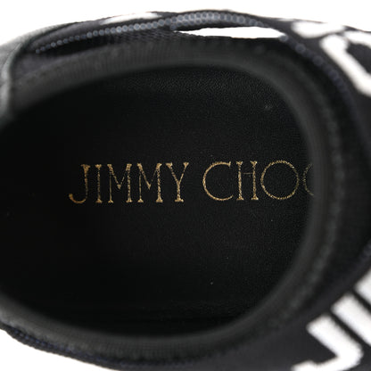 Jimmy Choo Nappa Knit Toronto Slip-On Sneakers 37 Black 7 of 9