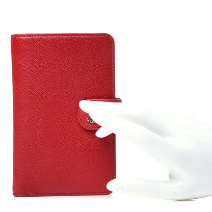 Chanel Caviar Sevruga Zip Pocket Wallet Red 2 of 11