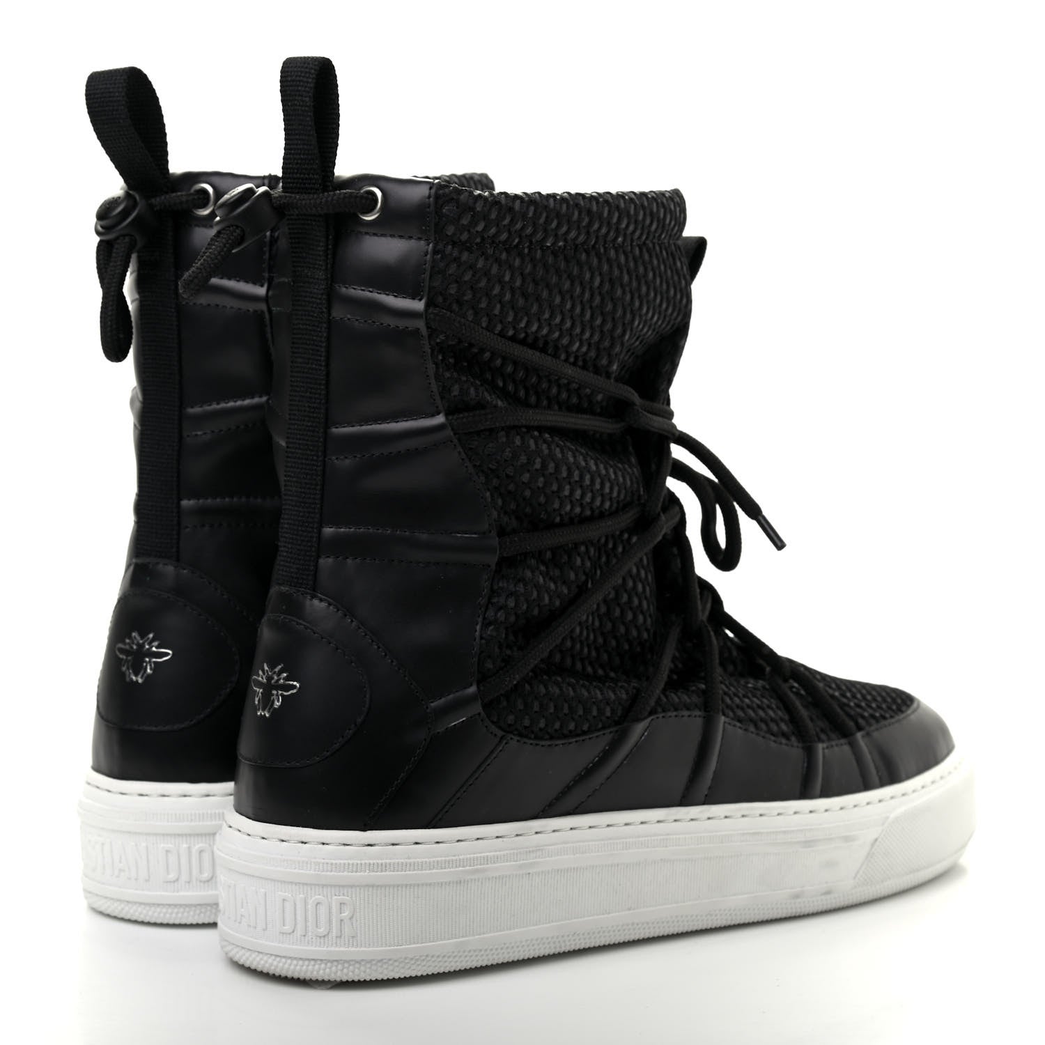 Christian Dior Resille Calfskin Womens Dior Solar Ankle Boots 40 Black 4 of 10