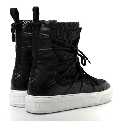 Christian Dior Resille Calfskin Womens Dior Solar Ankle Boots 40 Black 4 of 10