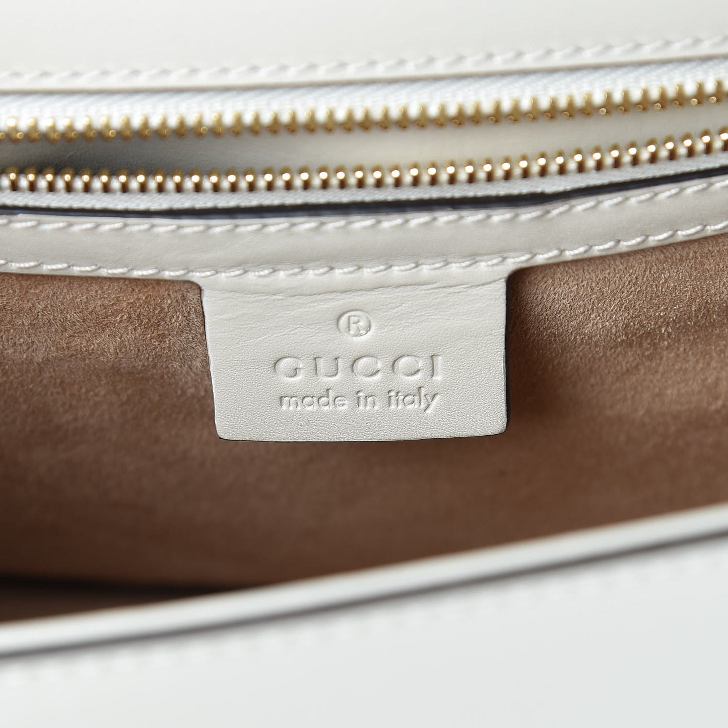 Calfskin Embroidered Small Sylvie Shoulder Bag White