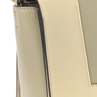 Celine Shiny Smooth Calfskin Medium Frame Shoulder Bag Chalk Mastic 12 of 14