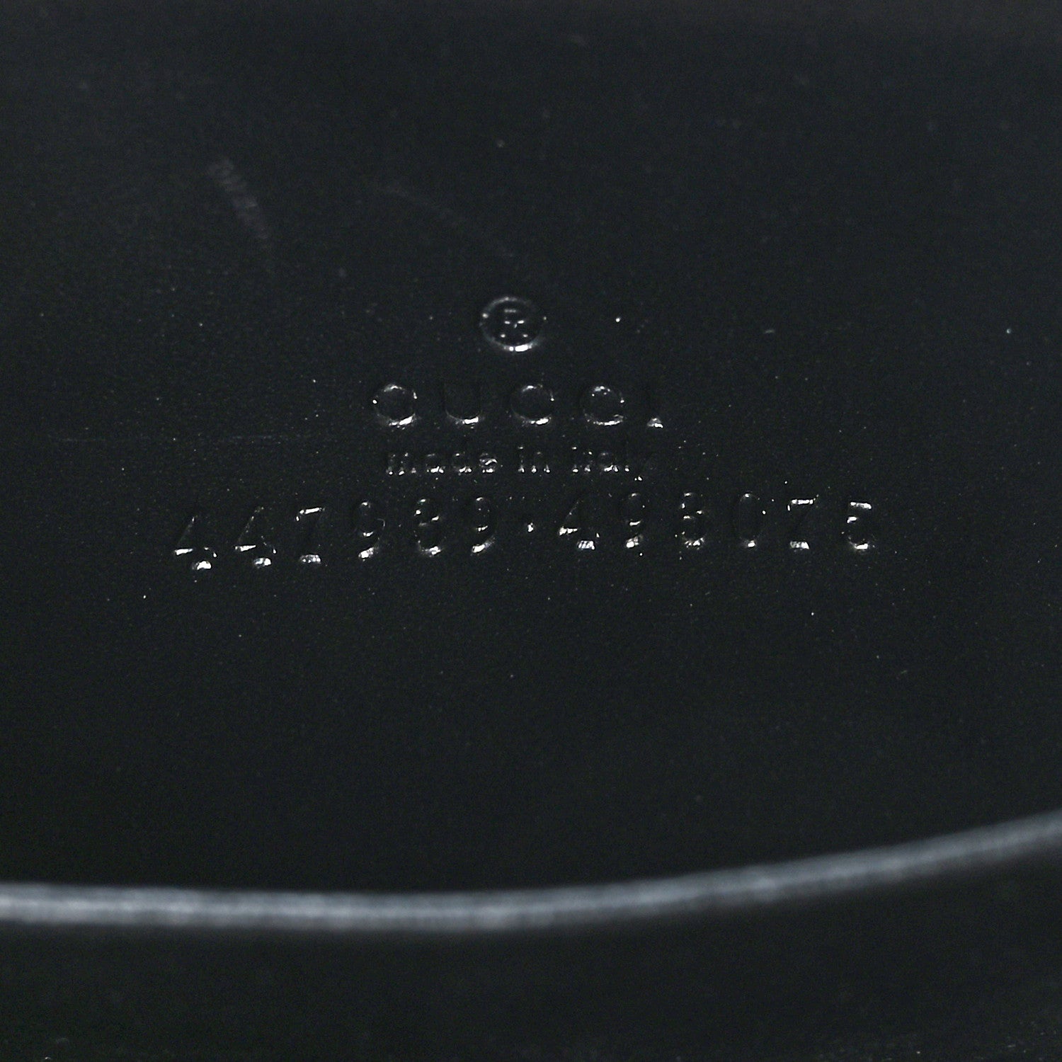 Gucci Guccissima Zip Around Card Case Black 6 of 6