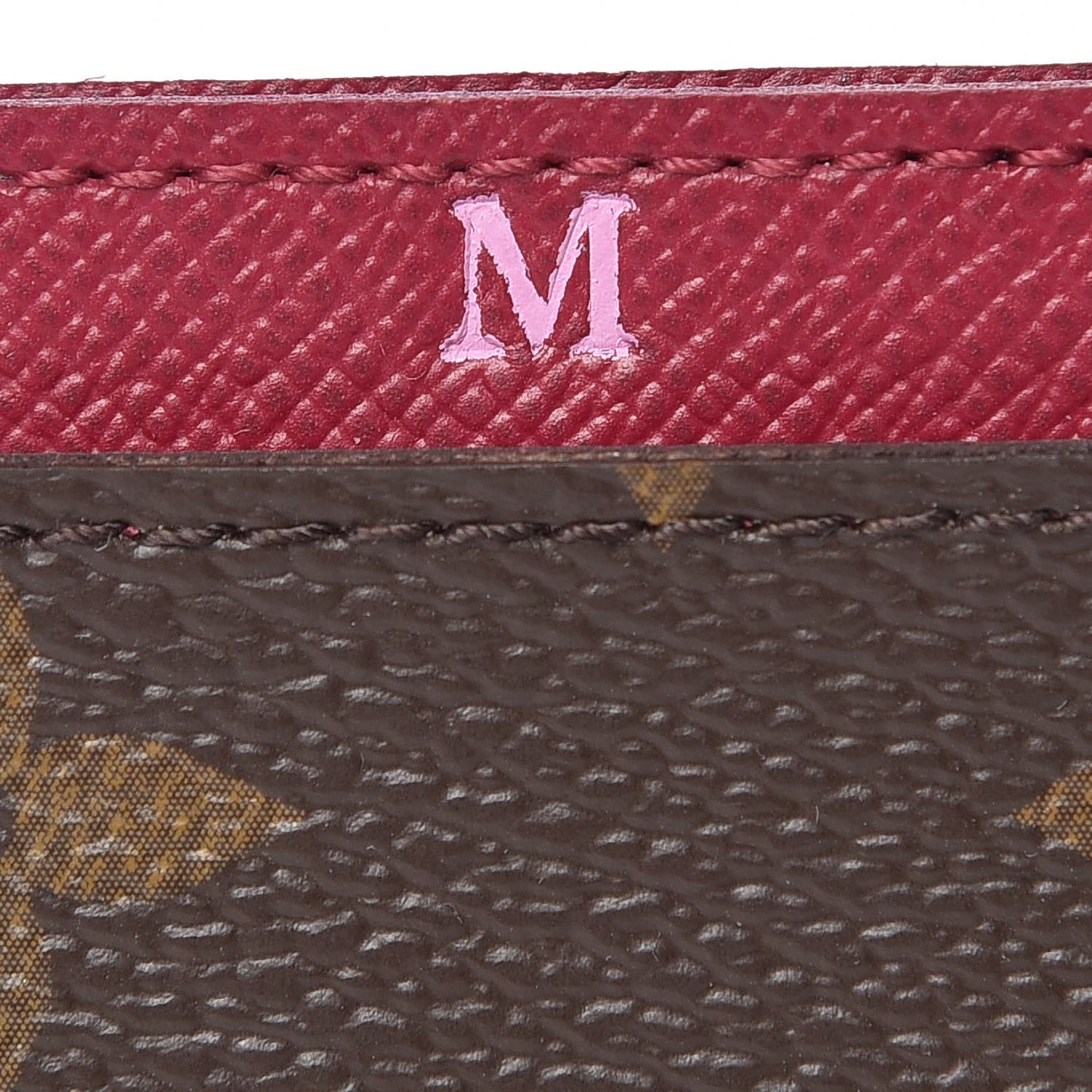 Monogram Card Holder Fuchsia