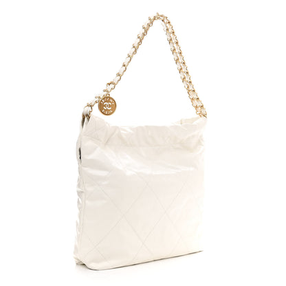 Chanel Calfskin Quilted Small Chanel 22 White 4 of 11