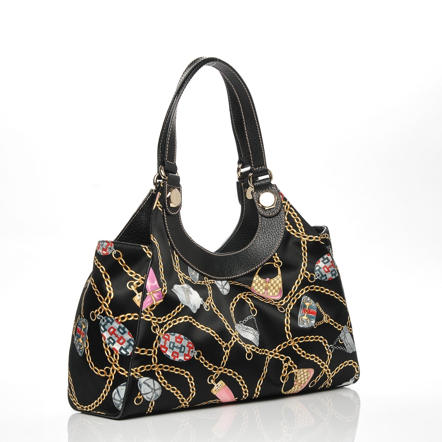 Gucci Satin Medium Charmy Shoulder Bag Multicolor 3 of 7