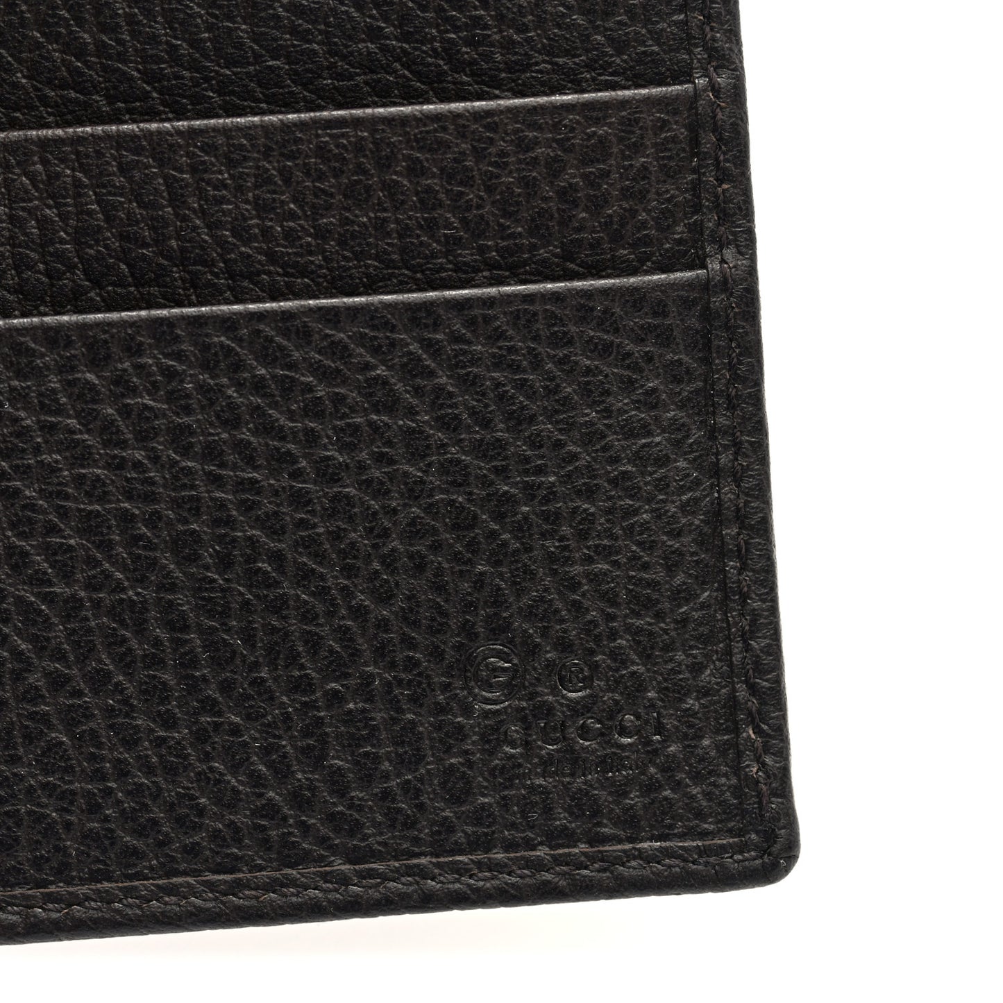 Monogram Bi-Fold Wallet Brown
