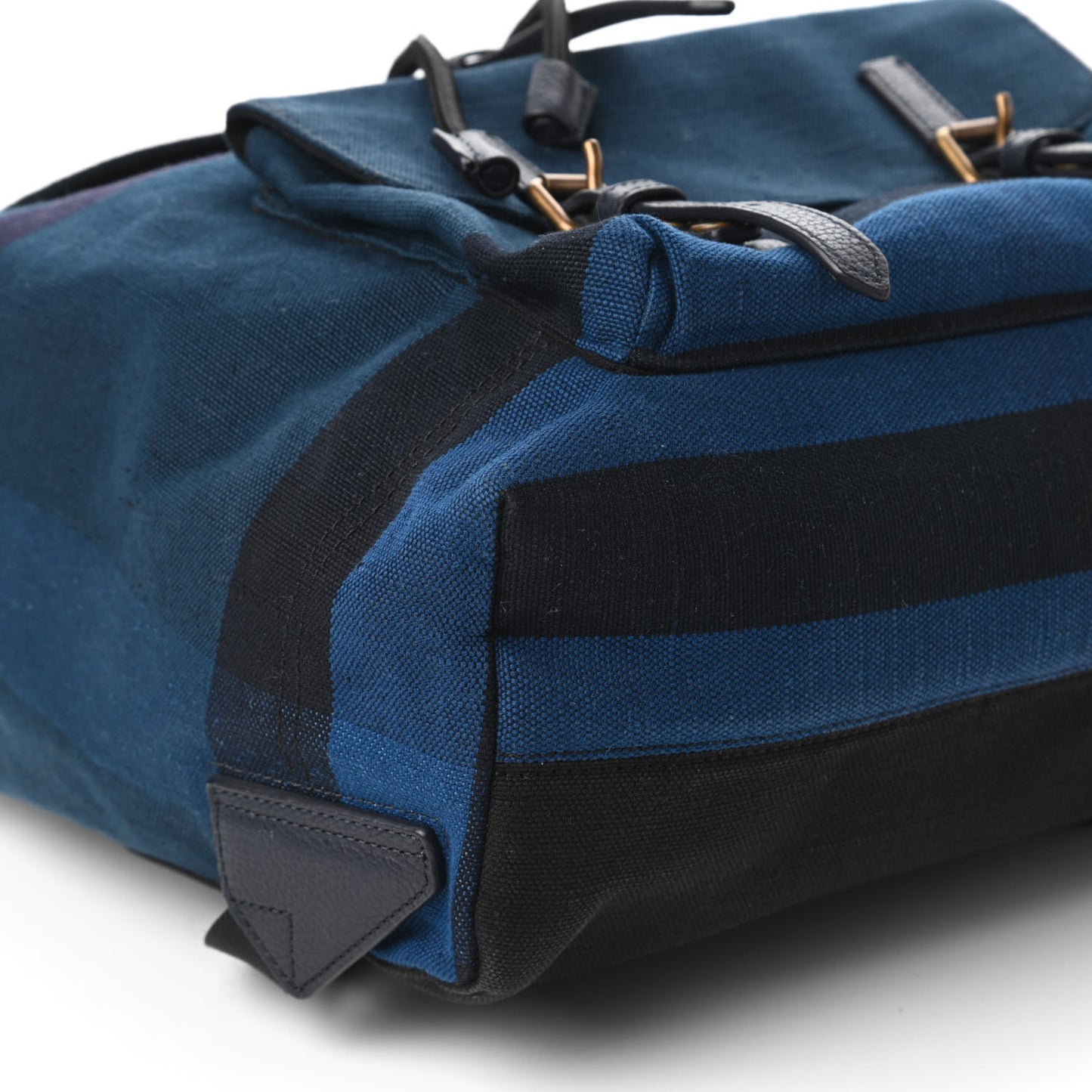 Overdyed Canvas Mega Check Small Brookdale Backpack Ultramarine Blue