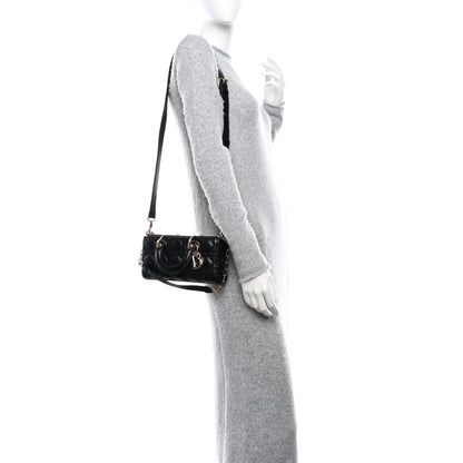 Christian Dior Lambskin Cannage Small Lady D-Joy Black 2 of 9
