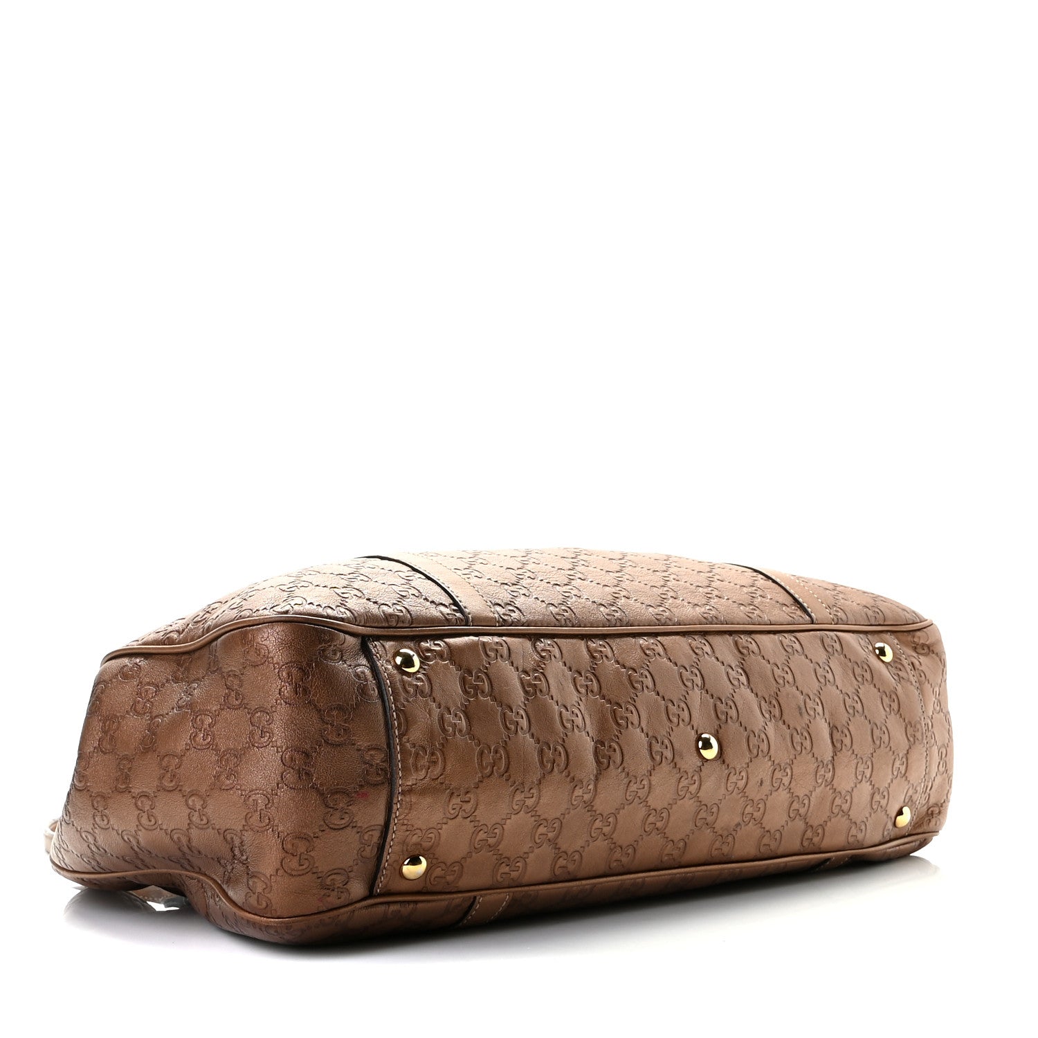Gucci Metallic Guccissima Large GG Twins Tote Bronze 6 of 21