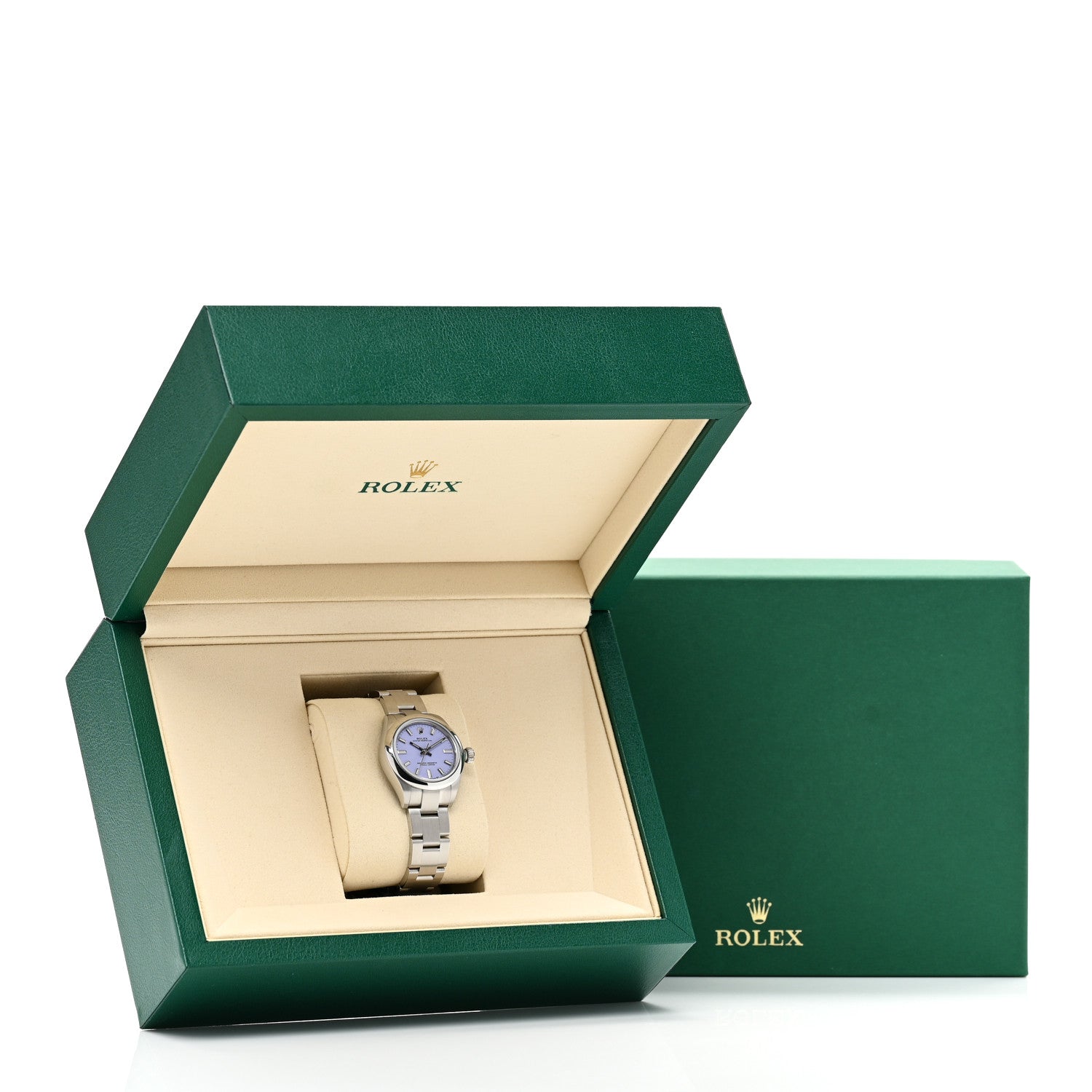 Rolex Stainless Steel 28mm Oyster Perpetual Datejust Watch Lavender 276200 5 of 5