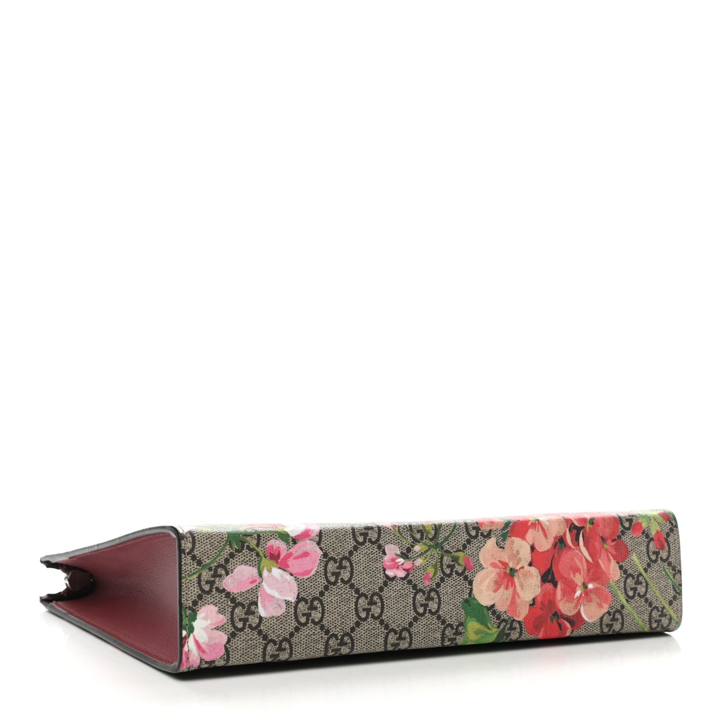 GG Supreme Monogram Blooms Large Cosmetic Case Beige Multicolor Dry Rose